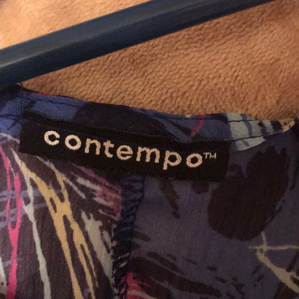 Peacock feather print top - Picture 6 of 8